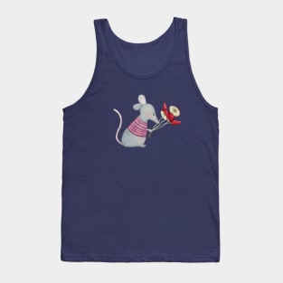 Mouse with Mushrooms Tank Top